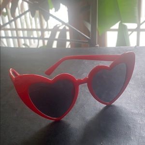 Red heart sunglasses